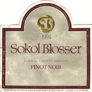 Sokol Blosser_pinot noir 1991